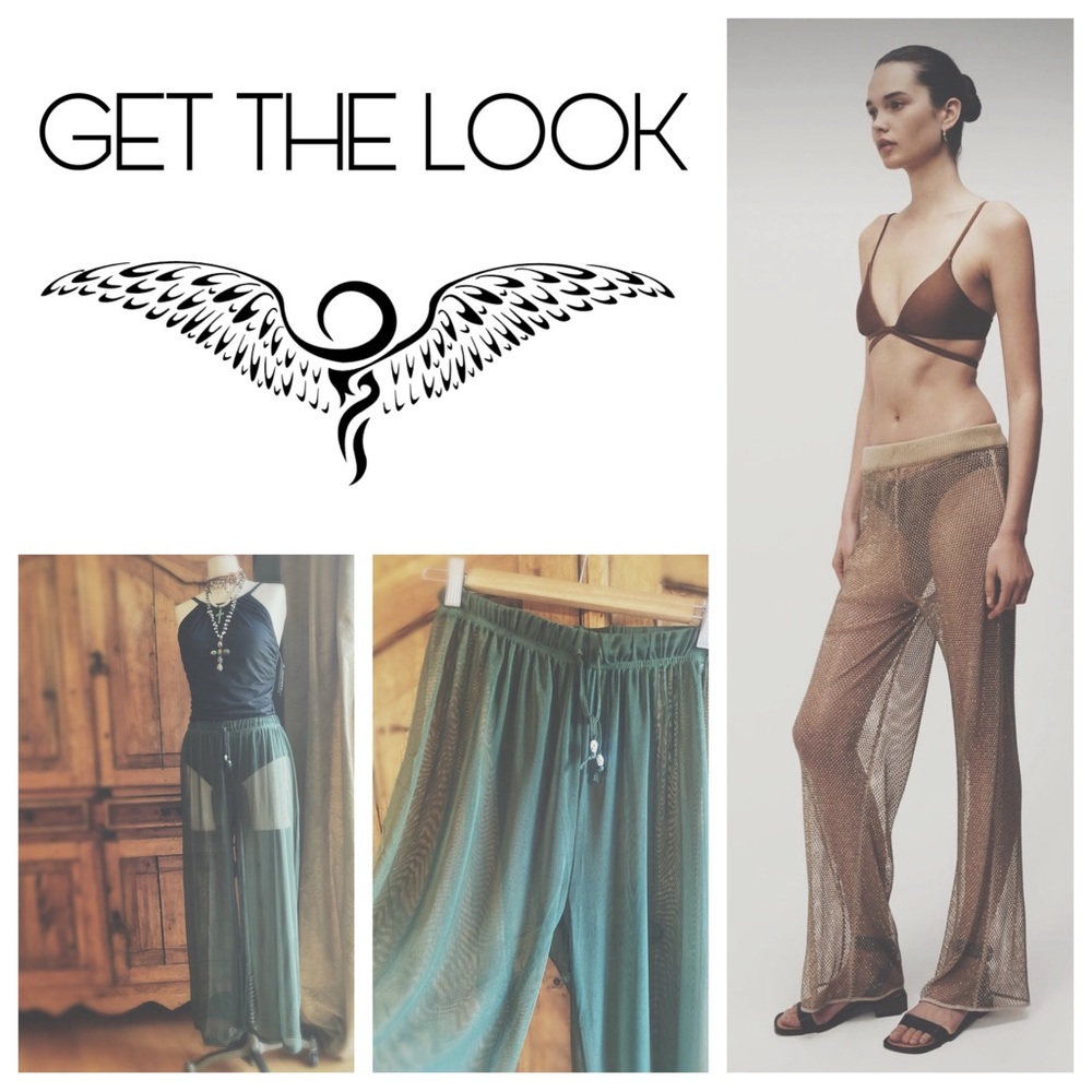 Pants Army Green Sheer Beach